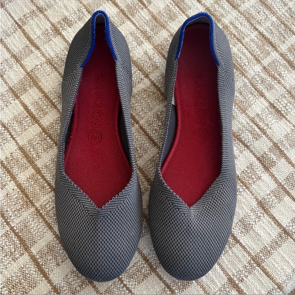 Rothy’s the flat round charcoal - Picture 9 of 10